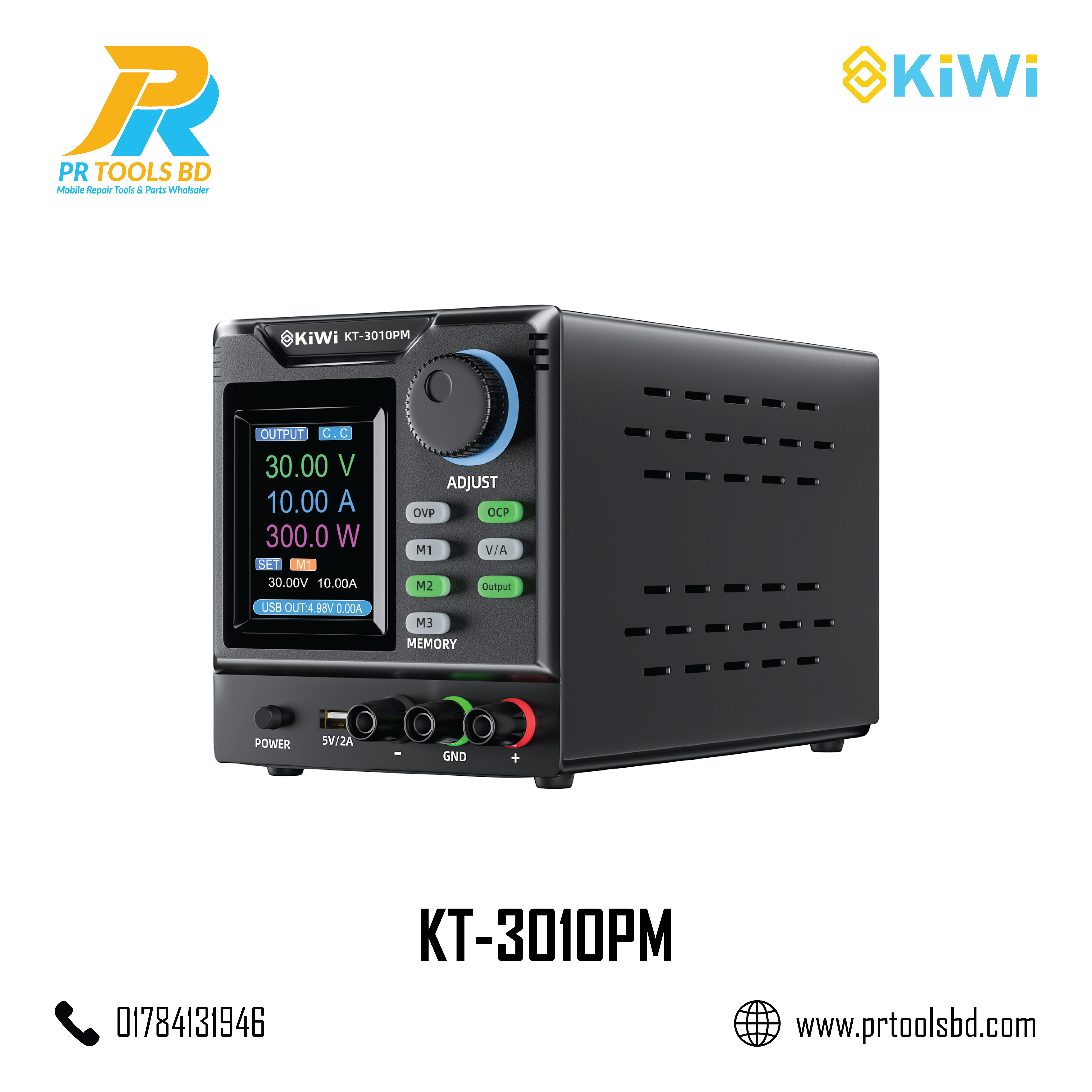 KiWi KT 3010PM POWER SUPPLY 10a 30v
