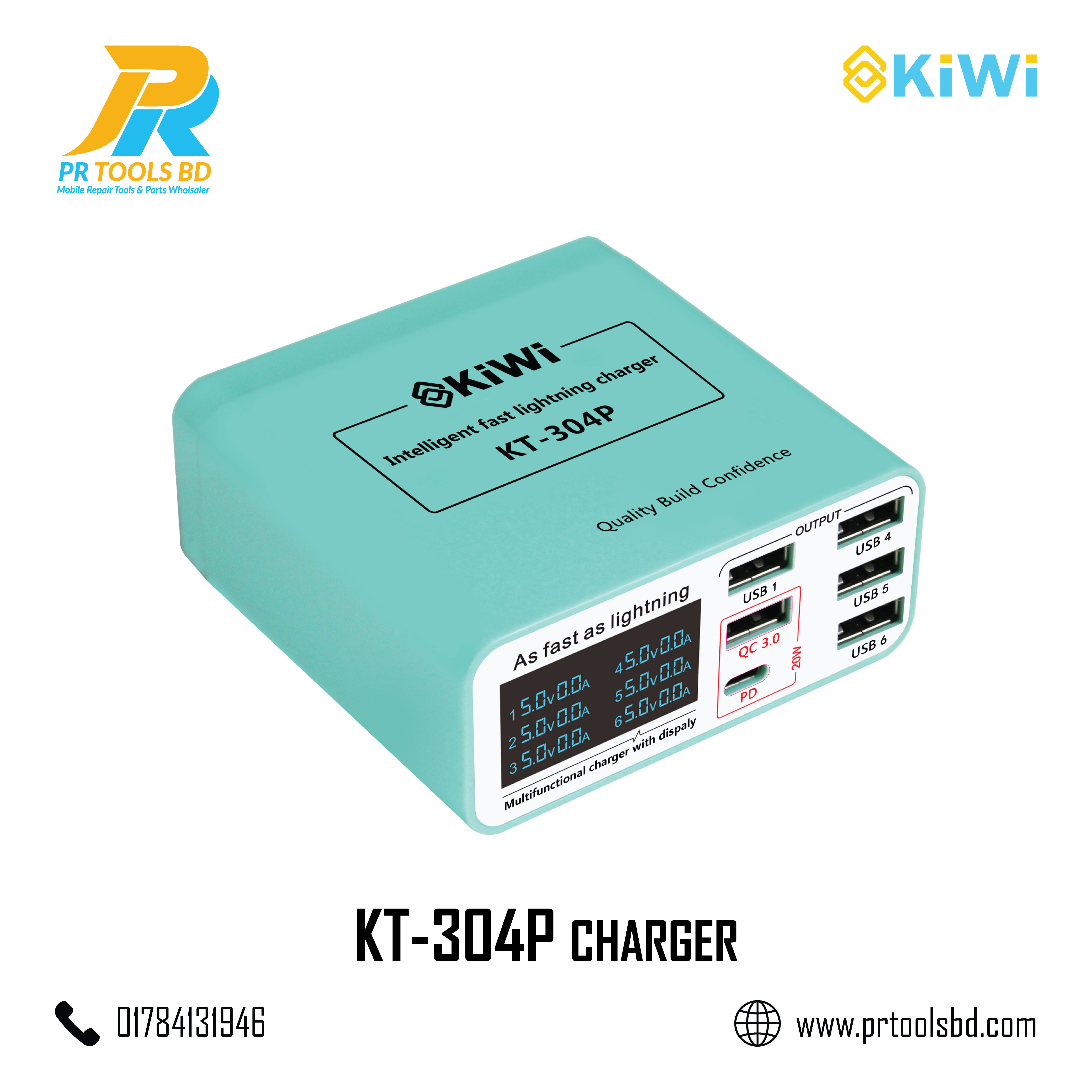KiWi KT 304P FAST LIGHTING CHARGER