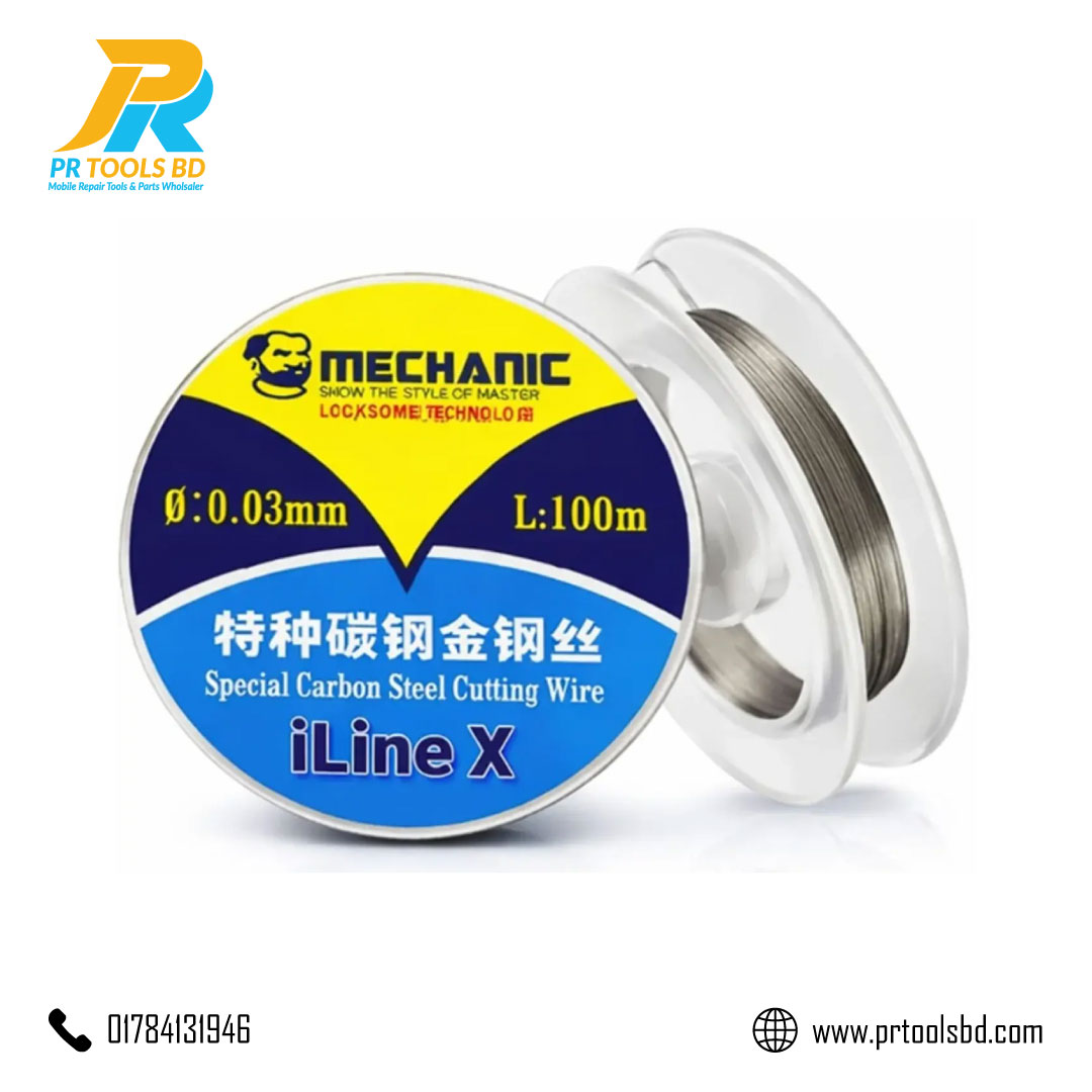 Mechanic ILine X Screen Cutting Separation Wire 0.03mm For Mobile Phone LCD LED Screen Repair High Hardness Cut Tool