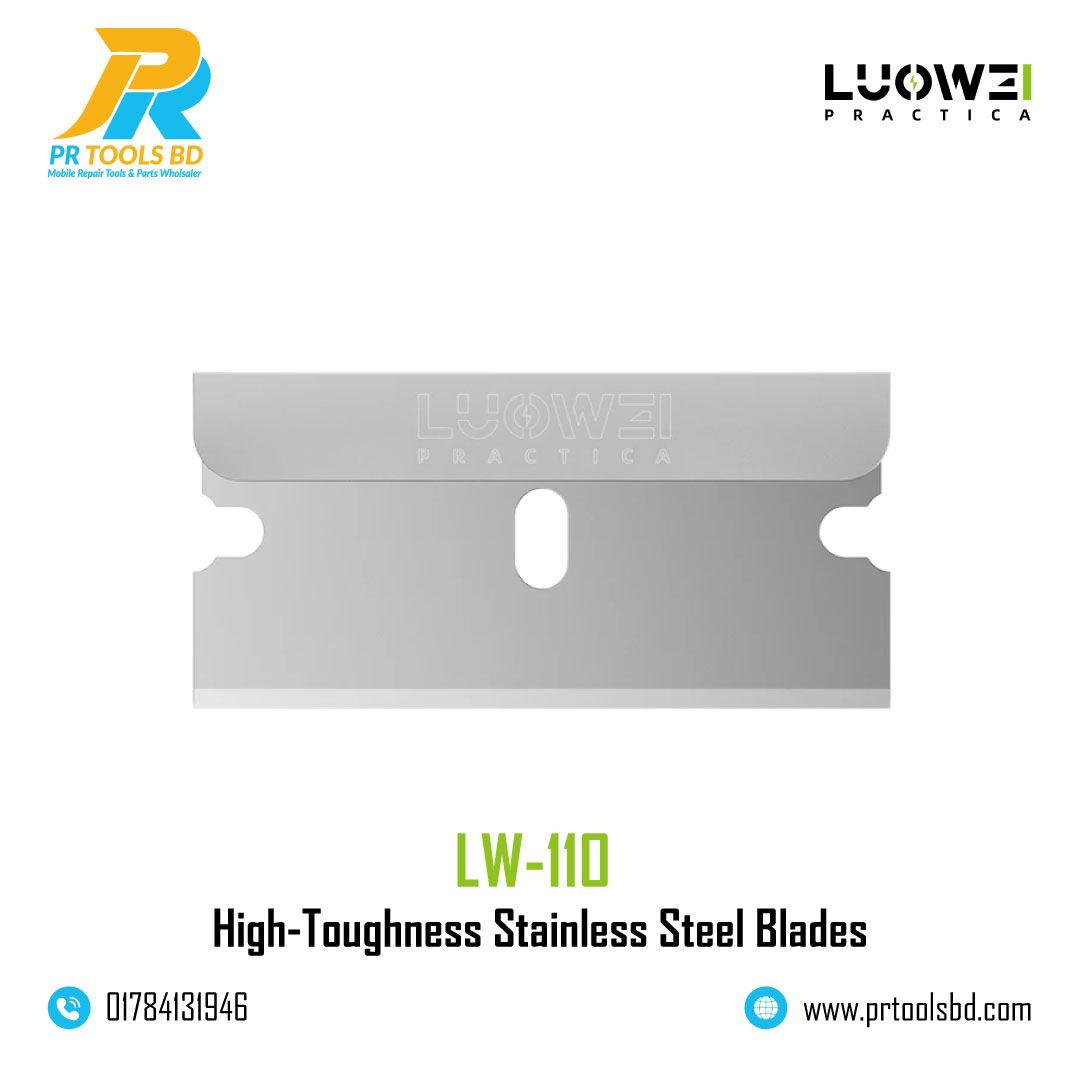Luowei LW-110 High-Toughness Stainless Steel Blades for Disassembly and Adhesive Removall - 10Pcs