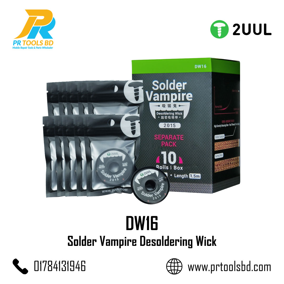 2UUL DW16 Solder Vampire Desoldering Wick 2015 10Rolls BOX Separate Pack