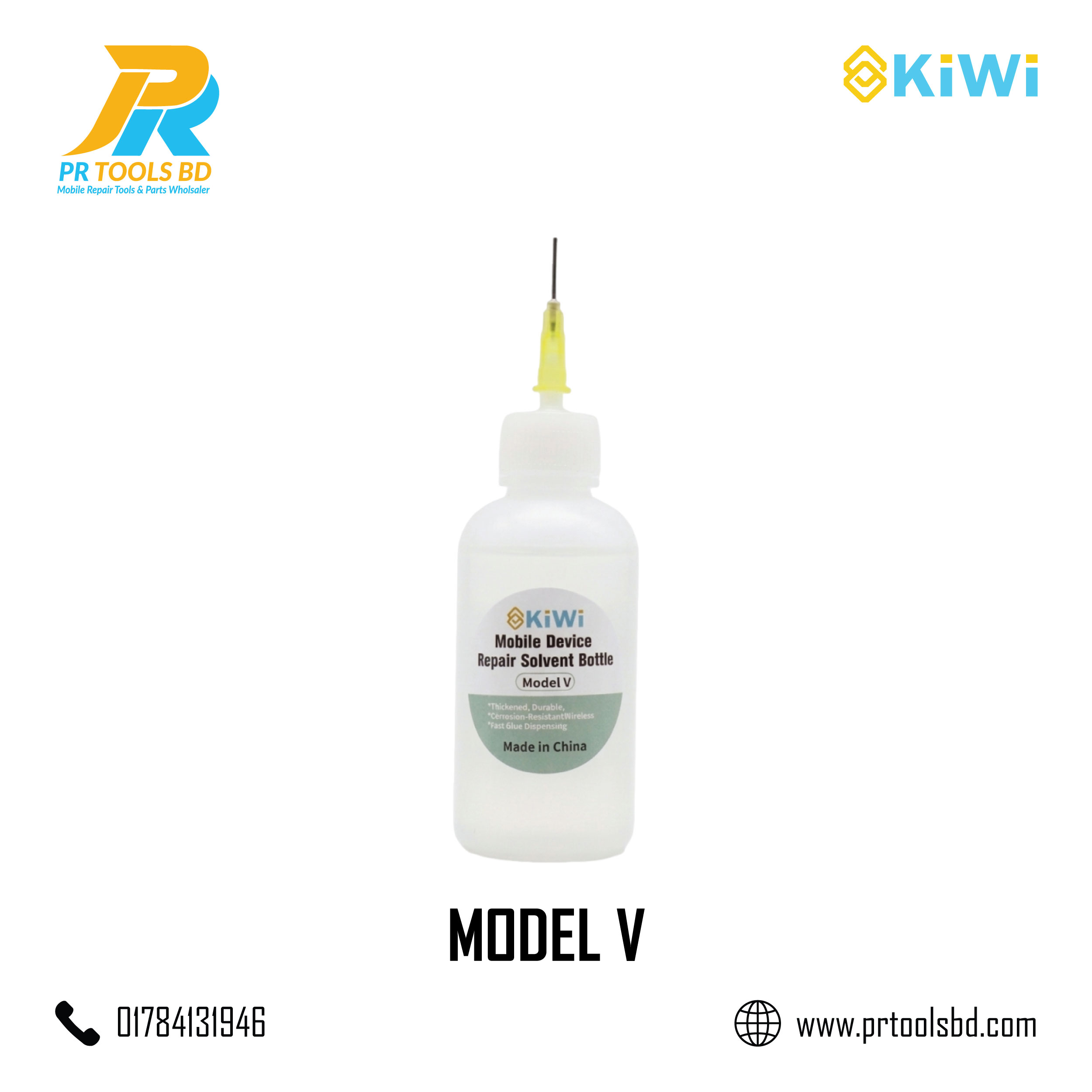 KiWi MODEL V ALCHOL BOTTLE WITH NEEDLE