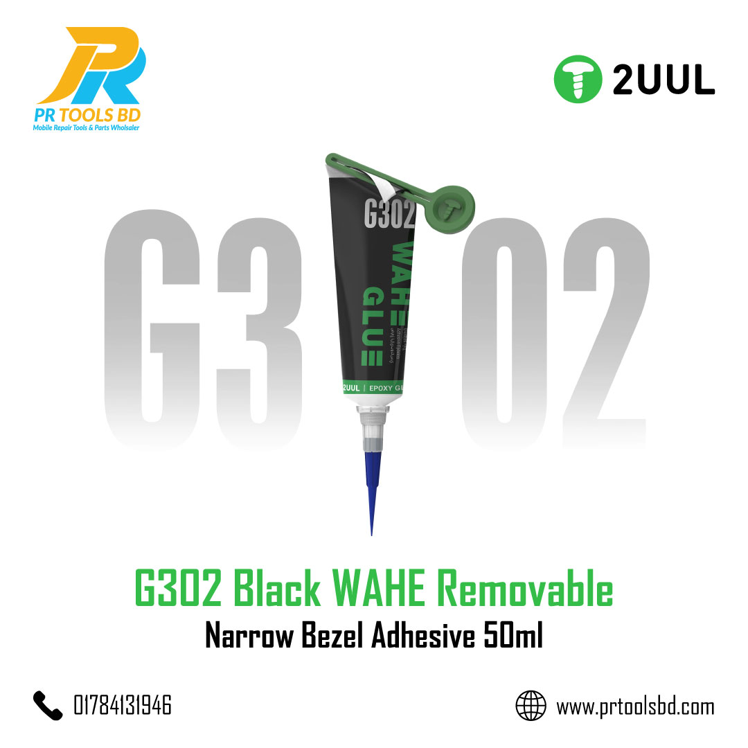 2UUL WAHE G302 Removable Narrow Bezel Adhesive 50ml Black