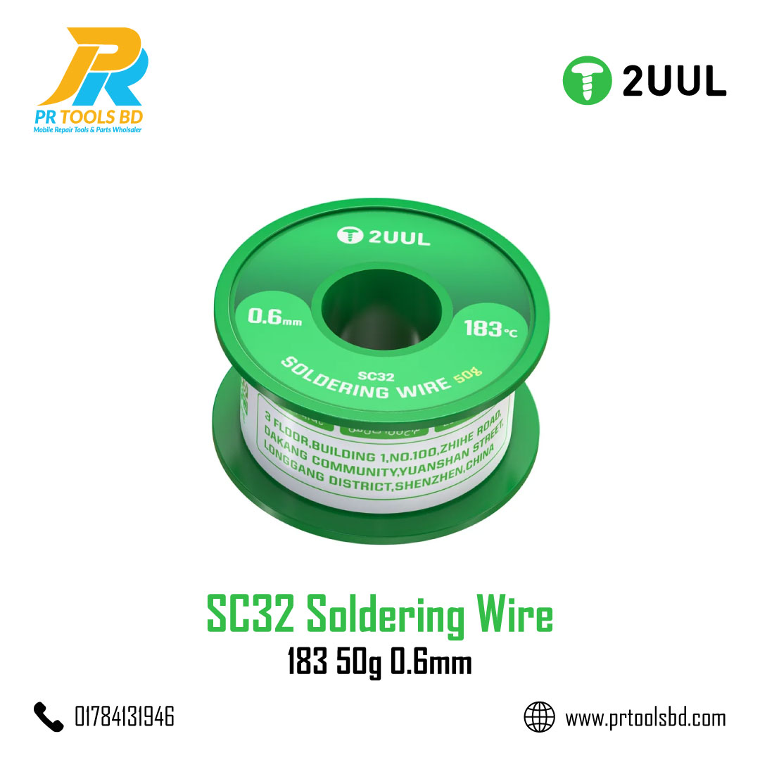 2UUL SC32 Soldering Wire 183 50g 0.6m