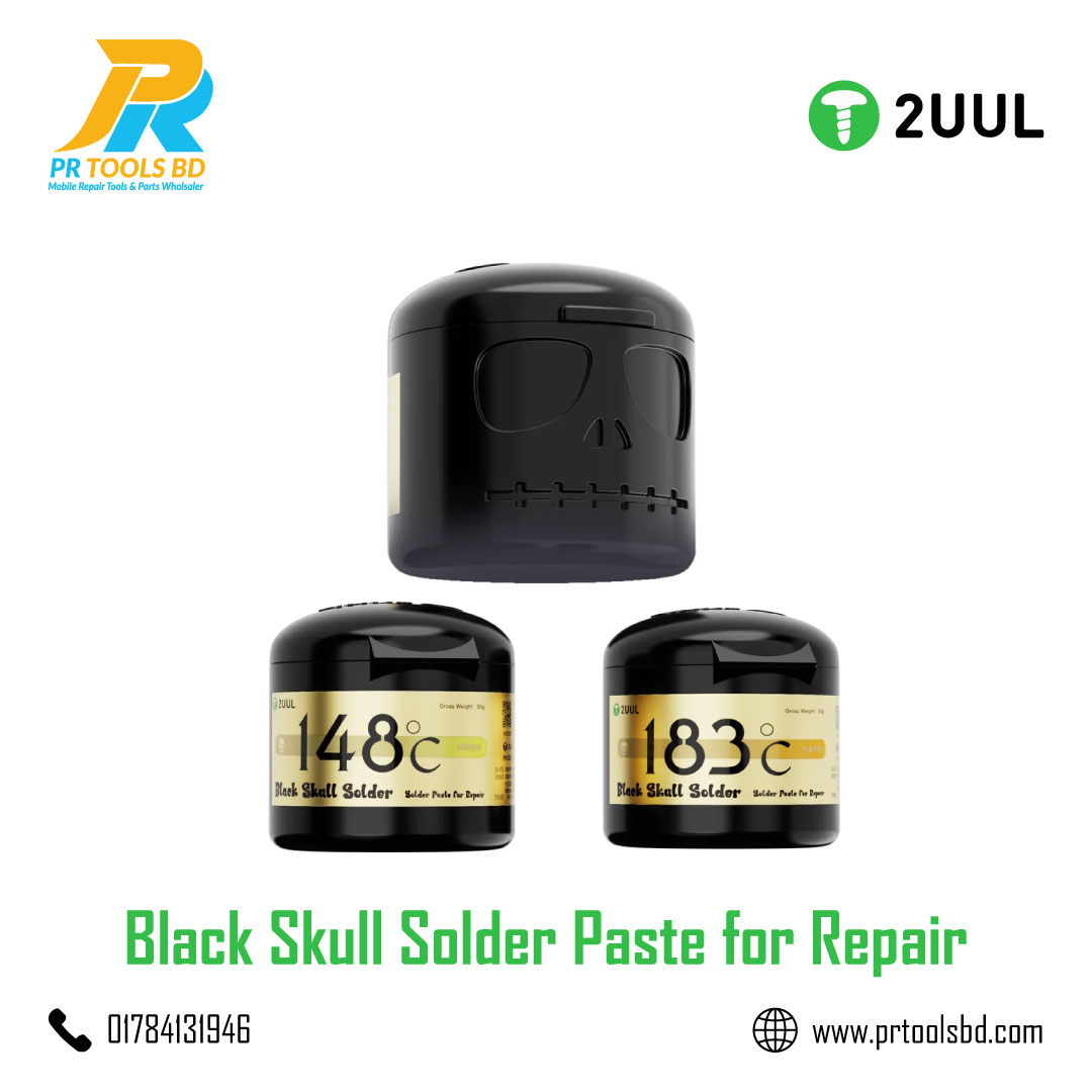2UUL BS148 Black Skull Solder Paste for Repair 148 50g