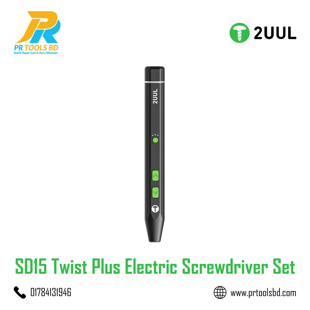 2UUL SD15 Twist Plus Electric Screwdriver Set Designed for Phone Repair