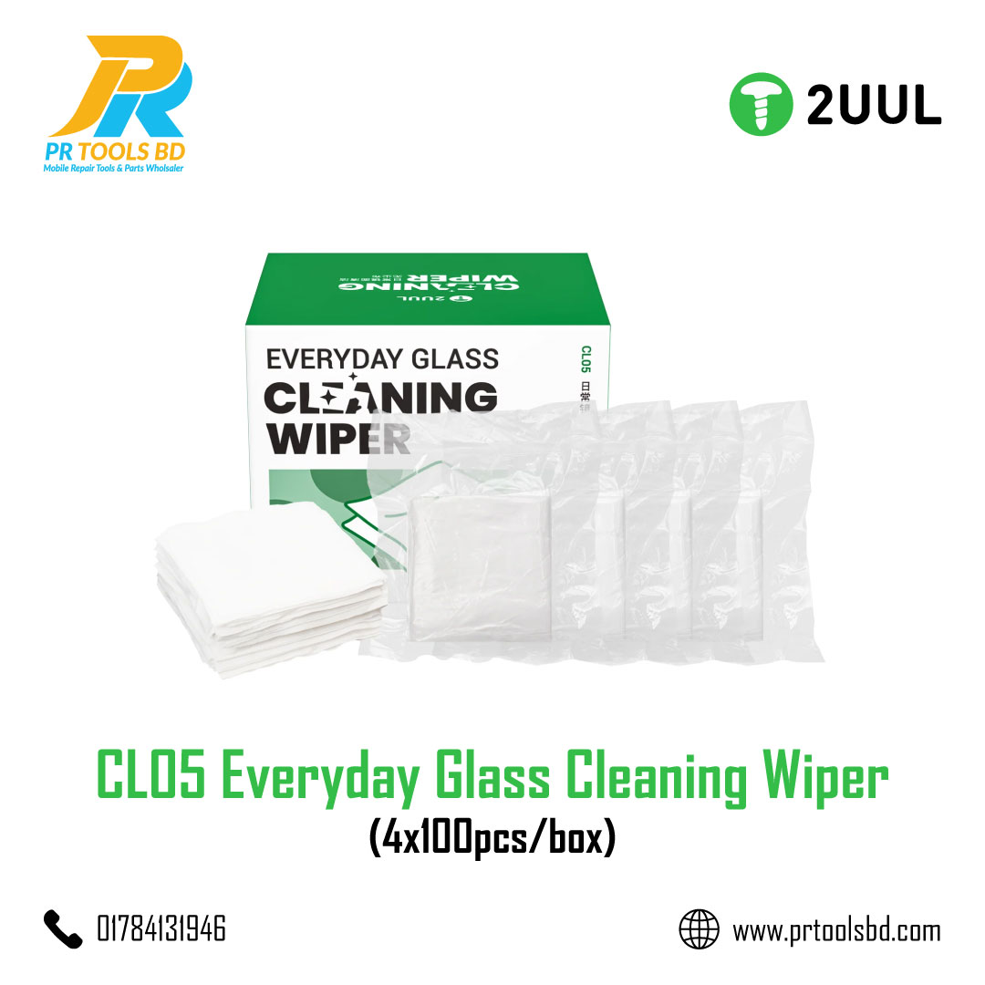 2UUL CL05 Everyday Glass Cleaning Wiper (4x100pcs/box)
