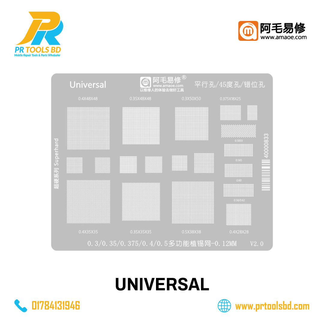 MASTER , UNIVERSAL IC REBALLING PLATE / STENCIL