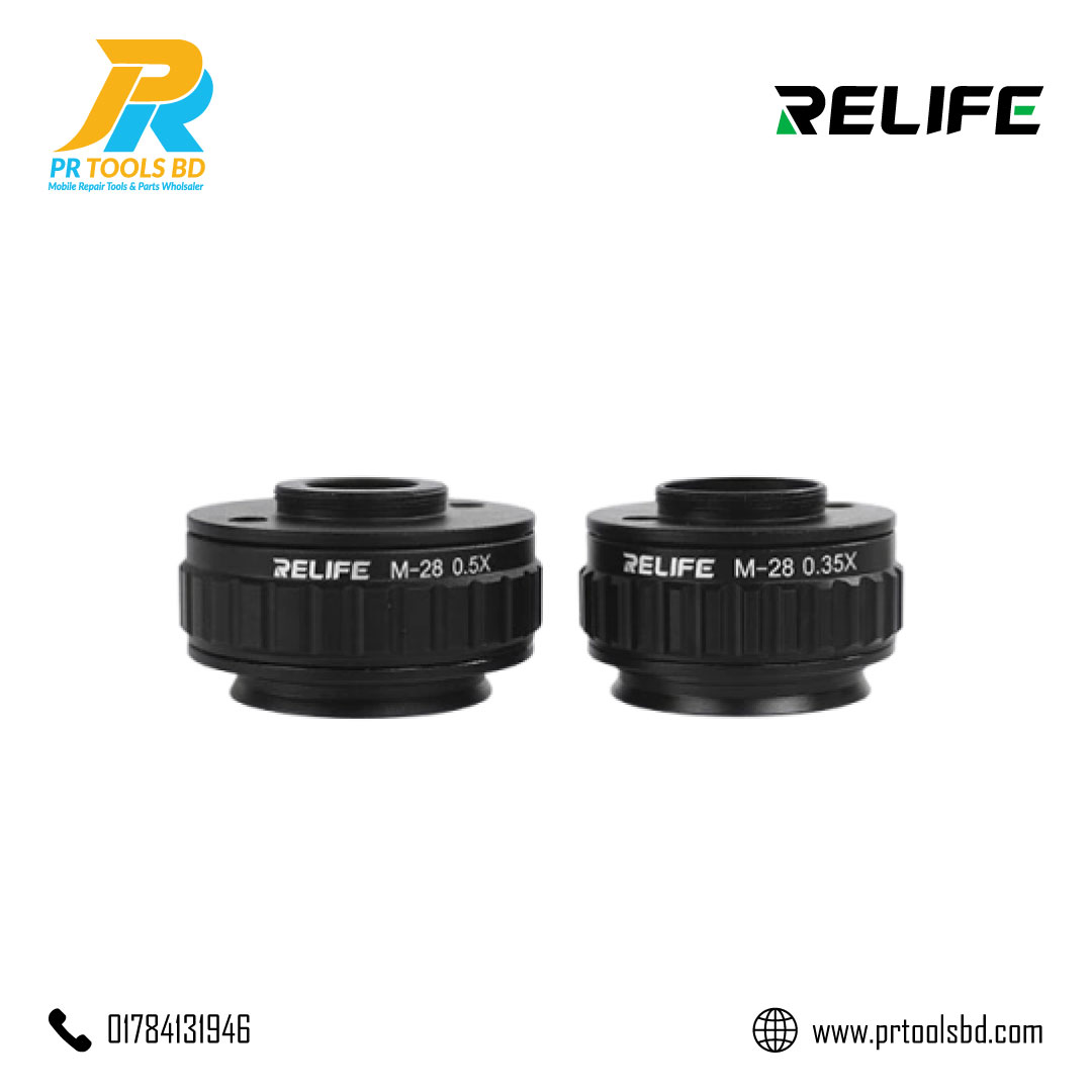 RELIFE 0.35X and 0.5X Microscope CTV adapter M 28
