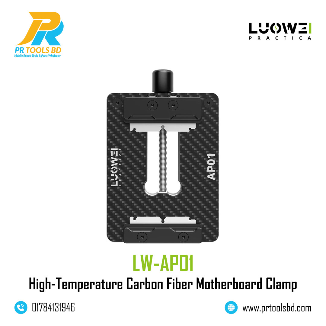 Luowei LW-AP01 High-Temperature Carbon Fiber Motherboard Clamp for iPhone and Android
