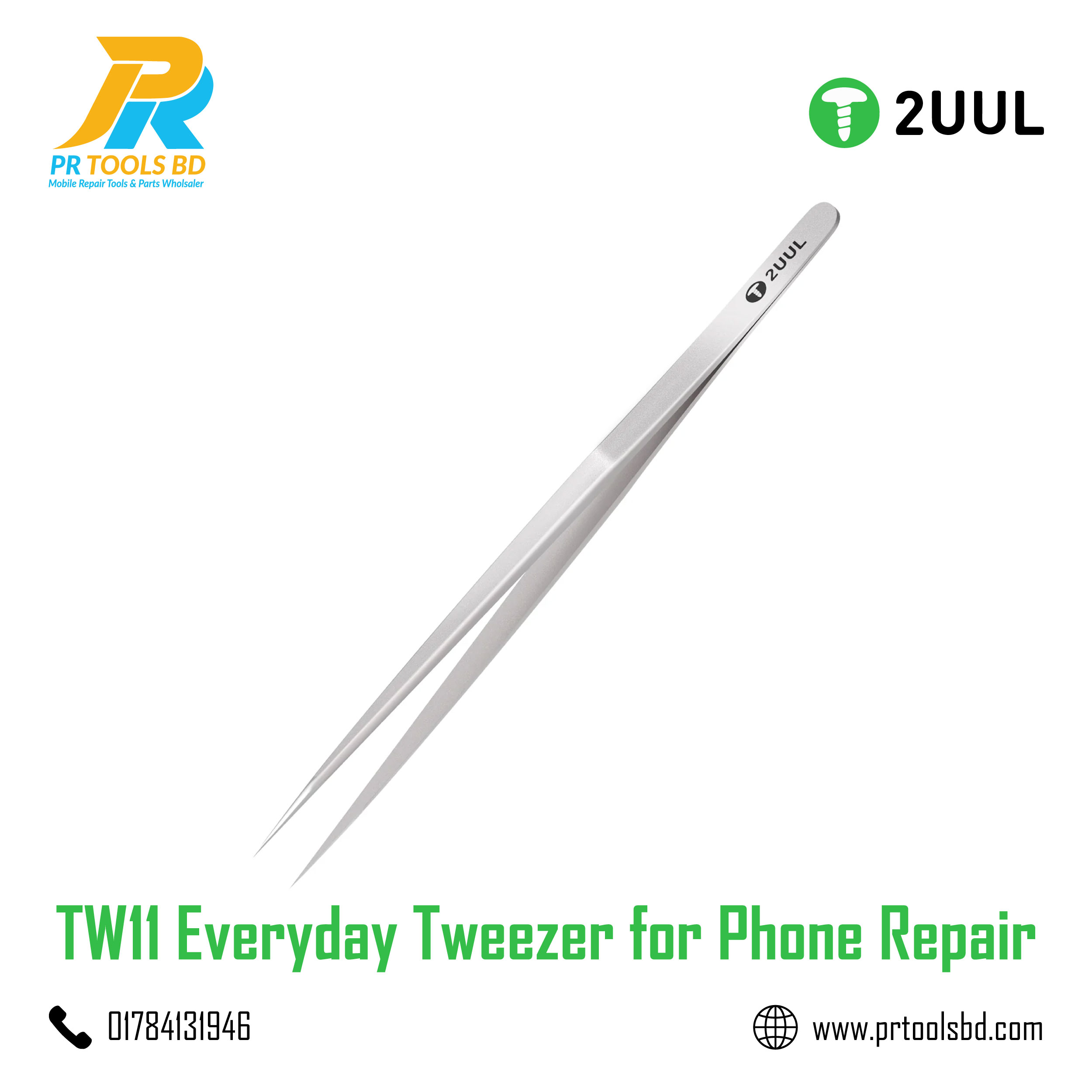 2UUL TW11 Everyday Tweezer for Phone Repair